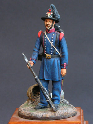 Zappatore Regio Esercito in alta uniforme 1860