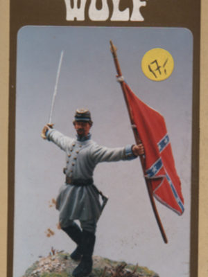 Confederate Officer with banner ACW 1861/65