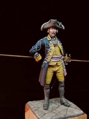 HESSEN KASSEL Leib Regiment Officer 1776 Guerra di Indipendenza Americana