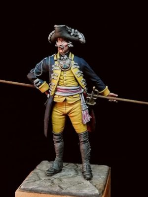 HESSEN KASSEL Leib Regiment Officer 1776 Guerra di Indipendenza Americana